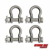 Extreme Max Extreme Max 3006.8369.4 BoatTector Stainless Steel Bolt-Type Anchor Shackle - 5/16", 4-Pack 3006.8369.4